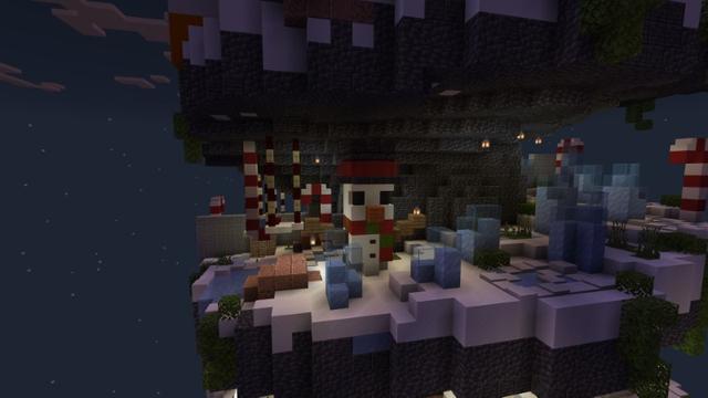 Screenshot of the Minecraft Bedrock Marketplace product Winter Parkour created by Rainbow Theory.