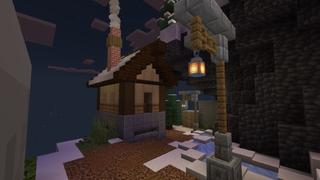 Screenshot of the Minecraft Bedrock Marketplace product Winter Parkour created by Rainbow Theory.