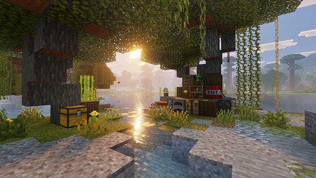 Screenshot of the Minecraft Bedrock Marketplace product Luminora created by RainbowPixel.