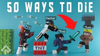 Thumbnail of the Minecraft Bedrock Marketplace product 50 Ways to Die created by RareLoot.