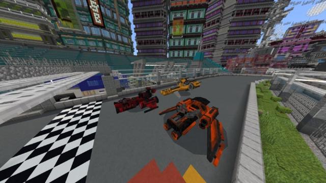 Screenshot of the Minecraft Bedrock Marketplace product Advanced Spaceships created by RareLoot.