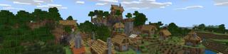 Panorama of the Minecraft Bedrock Marketplace product Advanced Village created by RareLoot.