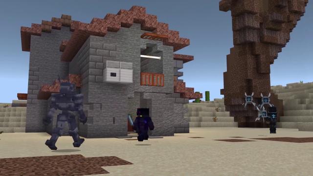 Screenshot of the Minecraft Bedrock Marketplace product AI Takeover created by RareLoot.