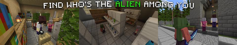 Panorama of the Minecraft Bedrock Marketplace product Alien Among Us created by RareLoot.