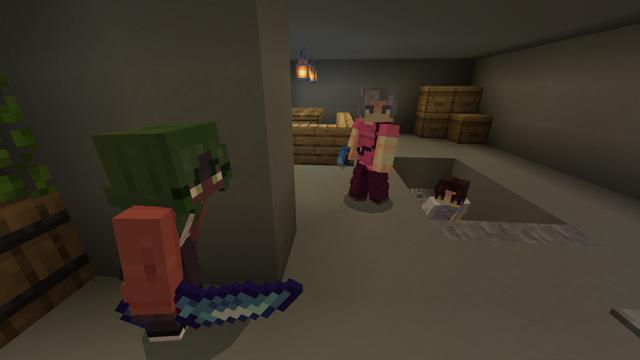 Screenshot of the Minecraft Bedrock Marketplace product Alien Among Us created by RareLoot.