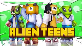 Thumbnail of the Minecraft Bedrock Marketplace product Alien Teens created by RareLoot.