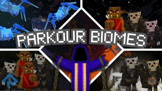 Thumbnail of the Minecraft Bedrock Marketplace product Asombrosos Biomas de Parkour created by RareLoot.