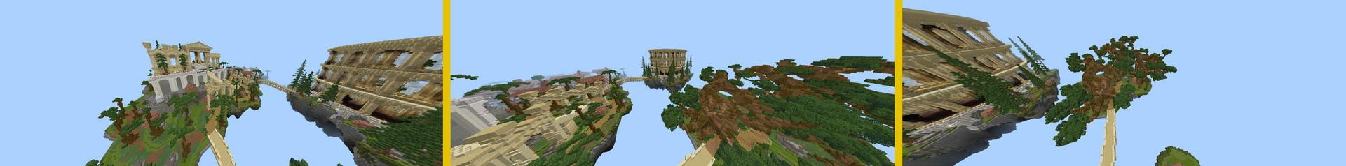 Panorama of the Minecraft Bedrock Marketplace product Ancient Skyblock created by RareLoot.