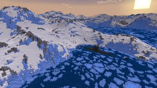 Screenshot of the Minecraft Bedrock Marketplace product Antarctica+ created by RareLoot.