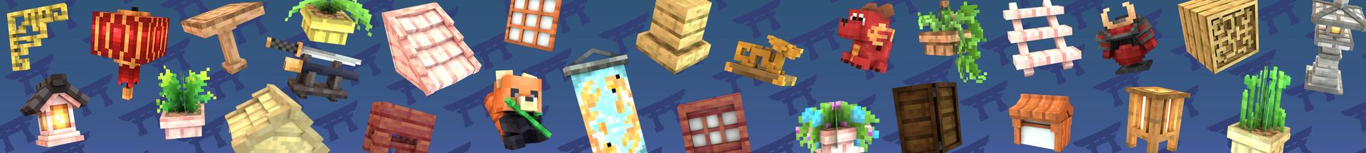 Panorama of the Minecraft Bedrock Marketplace product AsianCraft Building Add-On created by RareLoot.