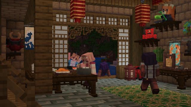 Screenshot of the Minecraft Bedrock Marketplace product AsianCraft Building Add-On created by RareLoot.