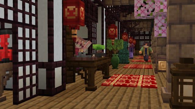 Screenshot of the Minecraft Bedrock Marketplace product AsianCraft Building Add-On created by RareLoot.