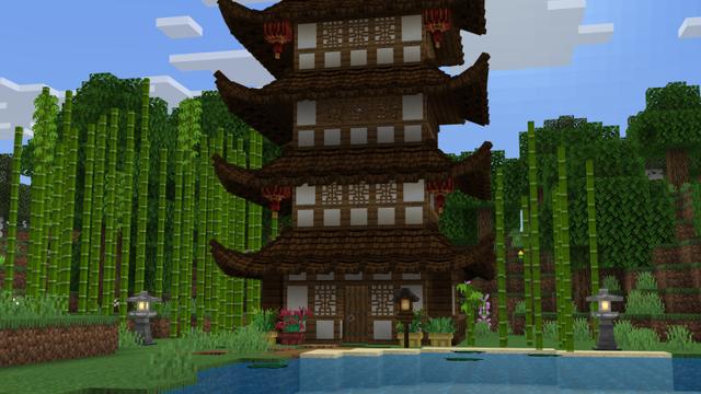 Screenshot of the Minecraft Bedrock Marketplace product AsianCraft Building Add-On created by RareLoot.