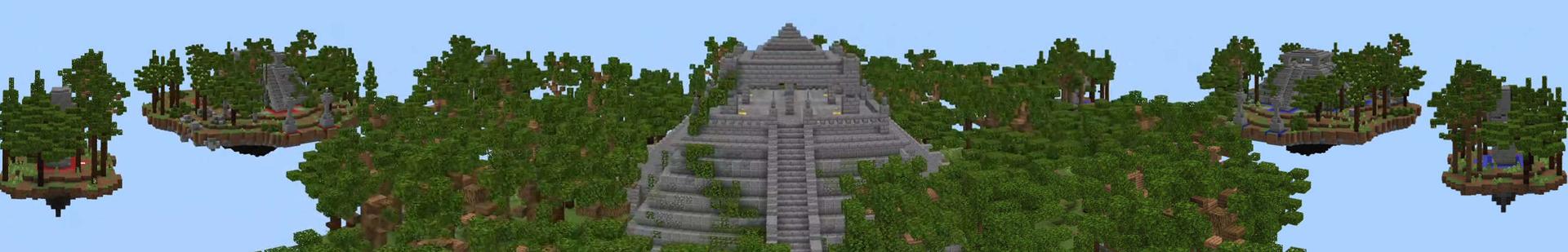 Panorama of the Minecraft Bedrock Marketplace product Aztec Bedwars created by RareLoot.