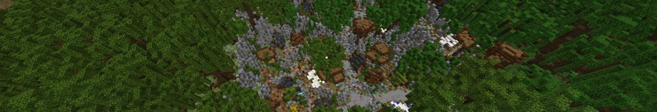 Panorama of the Minecraft Bedrock Marketplace product Bandit Camp created by RareLoot.