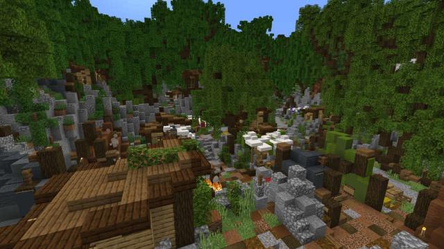 Screenshot of the Minecraft Bedrock Marketplace product Bandit Camp created by RareLoot.