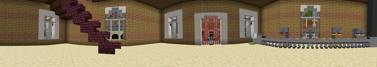 Panorama of the Minecraft Bedrock Marketplace product Bank Simulator created by RareLoot.