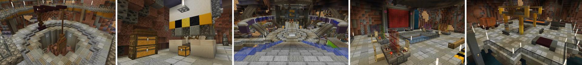 Panorama of the Minecraft Bedrock Marketplace product Bat Cave created by RareLoot.
