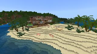 Screenshot of the Minecraft Bedrock Marketplace product Beach Mansion created by RareLoot.