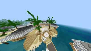 Screenshot of the Minecraft Bedrock Marketplace product Beach Resort created by RareLoot.