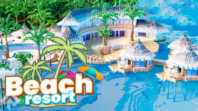 Thumbnail of the Minecraft Bedrock Marketplace product Beach Resort created by RareLoot.