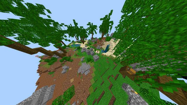 Screenshot of the Minecraft Bedrock Marketplace product Biomes Skyblock created by RareLoot.
