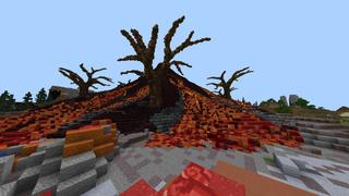 Screenshot of the Minecraft Bedrock Marketplace product Blazing Volcano created by RareLoot.