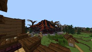 Screenshot of the Minecraft Bedrock Marketplace product Blazing Volcano created by RareLoot.
