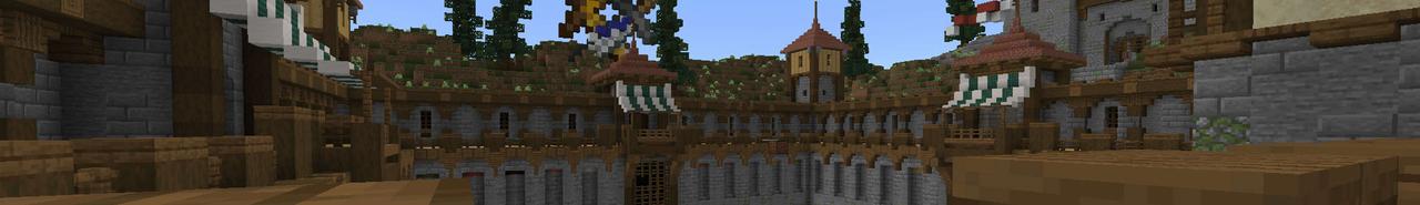 Panorama of the Minecraft Bedrock Marketplace product Block Party created by RareLoot.