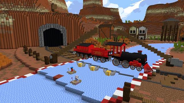 Screenshot of the Minecraft Bedrock Marketplace product Boat Racers created by RareLoot.