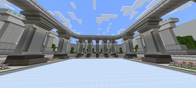 Panorama of the Minecraft Bedrock Marketplace product Build Battle created by RareLoot.