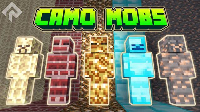 Thumbnail of the Minecraft Bedrock Marketplace product Camo Mobs created by RareLoot.