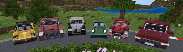 Panorama of the Minecraft Bedrock Marketplace product Cars+ created by RareLoot.