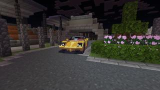 Screenshot of the Minecraft Bedrock Marketplace product Cars+ created by RareLoot.