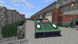 Screenshot of the Minecraft Bedrock Marketplace product Cars+ created by RareLoot.