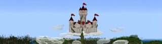 Panorama of the Minecraft Bedrock Marketplace product Castle in the Sky created by RareLoot.