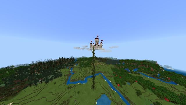 Screenshot of the Minecraft Bedrock Marketplace product Castle in the Sky created by RareLoot.