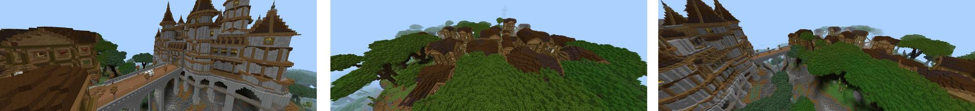 Panorama of the Minecraft Bedrock Marketplace product Castle of Hohenfels created by RareLoot.