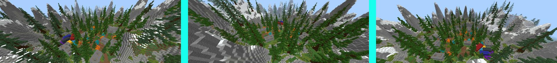 Panorama of the Minecraft Bedrock Marketplace product Cave Explorer Camp created by RareLoot.