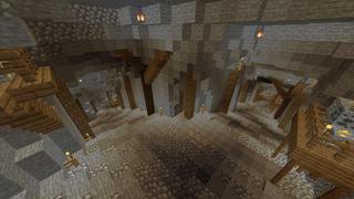 Screenshot of the Minecraft Bedrock Marketplace product Cave Explorer Camp created by RareLoot.