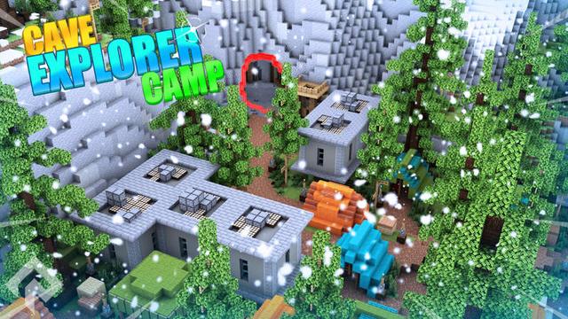 Thumbnail of the Minecraft Bedrock Marketplace product Cave Explorer Camp created by RareLoot.