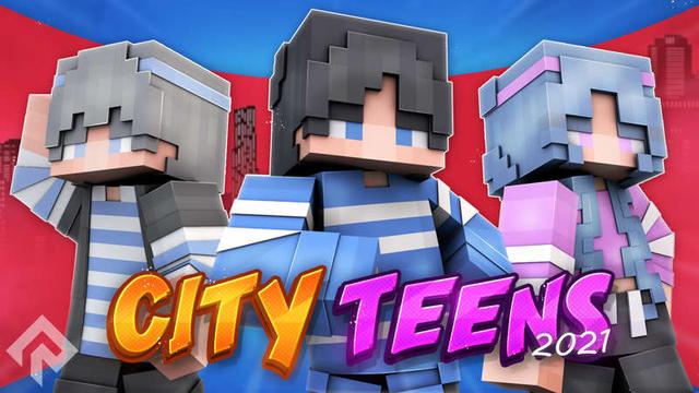 Thumbnail of the Minecraft Bedrock Marketplace product City Teens 2021 created by RareLoot.