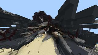 Screenshot of the Minecraft Bedrock Marketplace product Crashed Spaceships created by RareLoot.