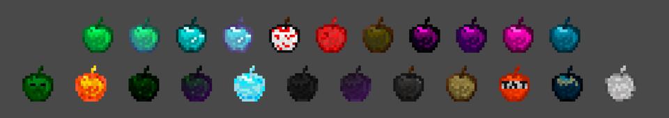 Panorama of the Minecraft Bedrock Marketplace product Custom Apples+ created by RareLoot.
