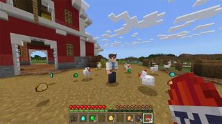 Screenshot of the Minecraft Bedrock Marketplace product Custom Eggs created by RareLoot.