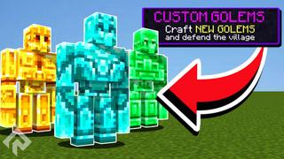 Thumbnail of the Minecraft Bedrock Marketplace product Custom Golems created by RareLoot.