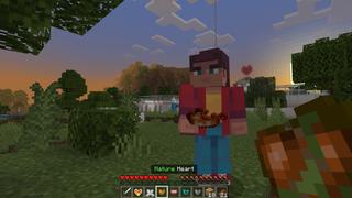 Screenshot of the Minecraft Bedrock Marketplace product Custom Hearts created by RareLoot.