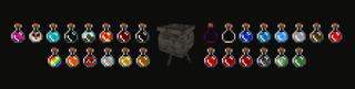 Panorama of the Minecraft Bedrock Marketplace product Custom Potions created by RareLoot.
