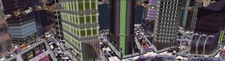 Panorama of the Minecraft Bedrock Marketplace product Cyber Base 2 created by RareLoot.
