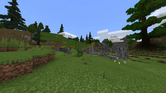 Screenshot of the Minecraft Bedrock Marketplace product Dinosaur Park created by RareLoot.